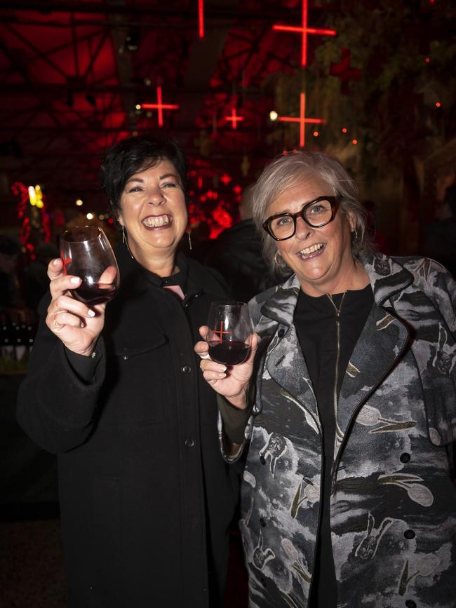 Dark Mofo 2023. Winter Feast. Kim Shield and Andrea Heerey. Picture: Caroline Tan