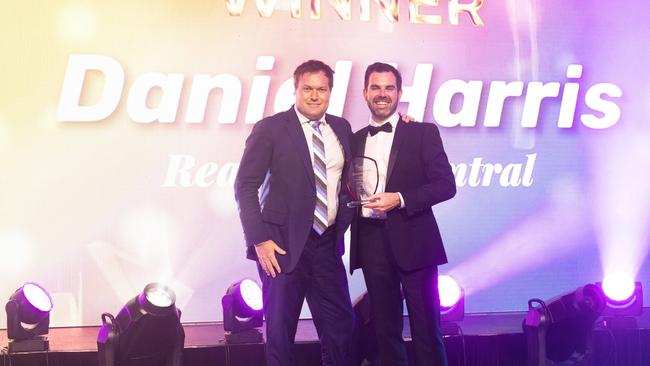 Daniel Harris as named Residential Salesperson of the Year. Picture: George F Photography