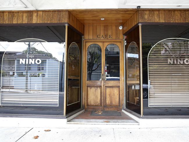 Cafe Nino in Ocean Street, Woollahra, is ‘closed indefinitely’ after the manager Claudio Simonella, 54, was charged with child sexual abuse. Picture: John Appleyard