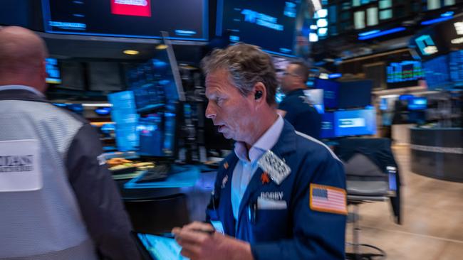 The US stock market has soared after the election, but there are still many questions. Picture: Spencer Platt/AFP