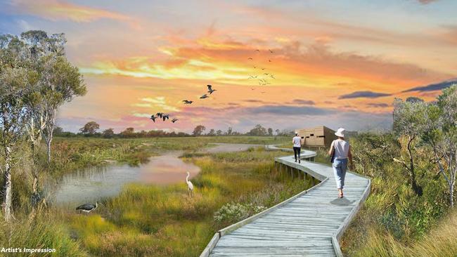 Renders of the Oxley Creek Transformation.