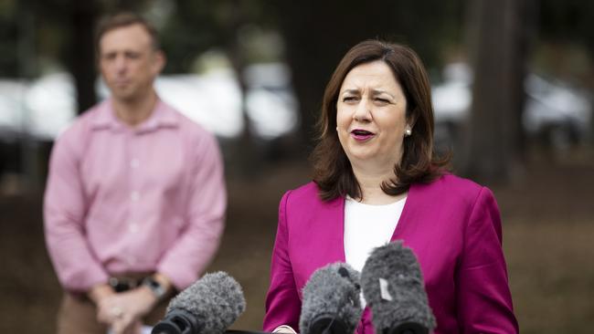 Premier Annastacia Palaszczuk has engaged a consultant regarding her response to COVID-19. (News Corp/Attila Csaszar)