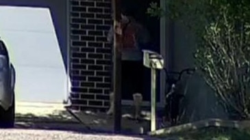 CCTV from the alleged home invasion. Picture: 7News