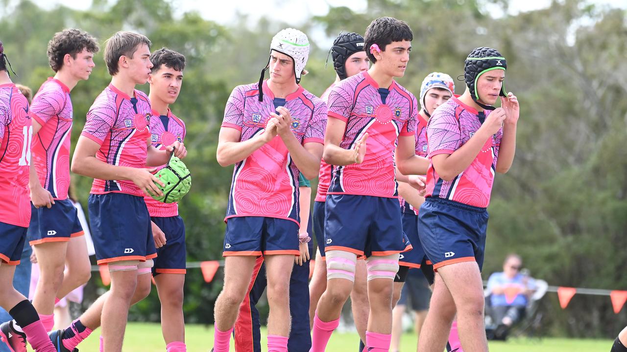 TAS First XV schoolboy rugby union between WestMAC College and St Pauls. Saturday May 11, 2024. Picture, John Gass