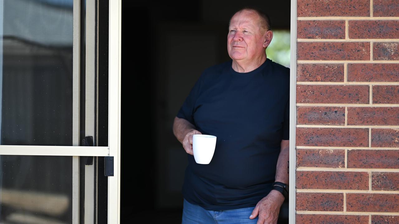 Phillip Nancarrow at his Northfield home: “I never thought I’d be homeless.” Photo: Naomi Jellicoe