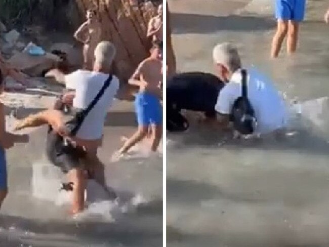 Captain floored for ‘pushing’ woman on beach