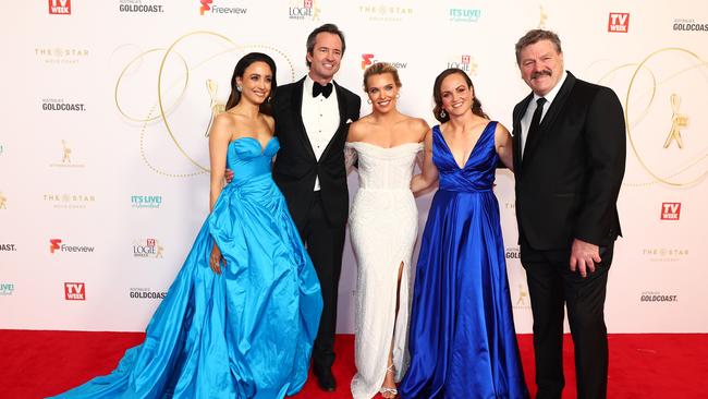 Brian Taylor looked out of his depth as he walked the Logies red carpet. Picture: Getty Images