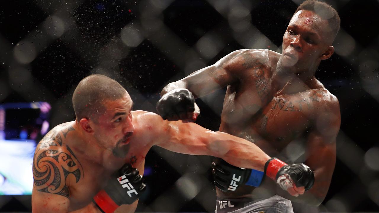 Israel Adesanya got the better of Rob Whittaker in the pair’s first fight. Picture: Sam Ruttyn