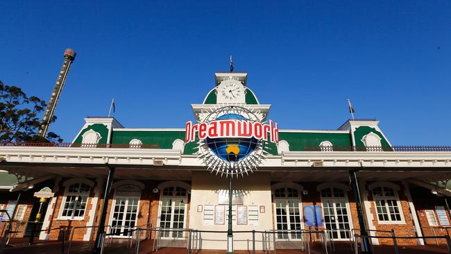 The gates leading into Dreamworld. Picture: Jason O'Brien/Getty Images