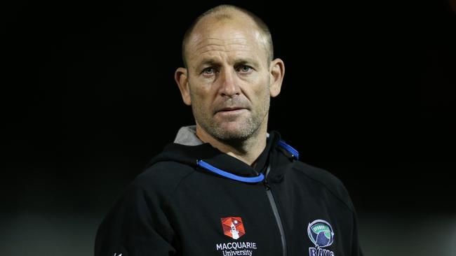 Sydney Rays coach Chris Whitaker at training at Moore Park. Photo: Clay Cross/SPORTSPICS