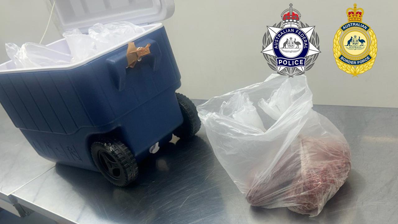 Not quite Christmas dinner: Man allegedly packs Esky of meat and meth to Island