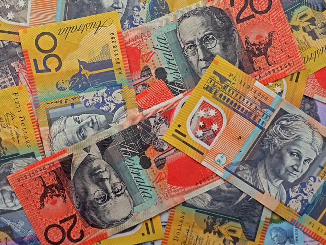 AUSTRALIA - NewsWire Photos - General view editorial generic stock photo of Australian cash money currency. Picture: NCA NewsWire / Nicholas Eagar