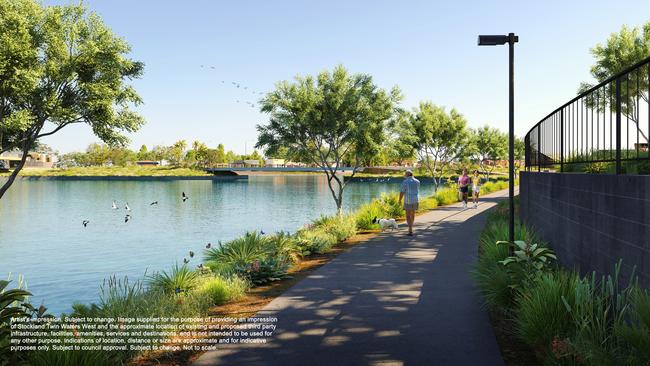 An artist impression of the Twin Waters West development.