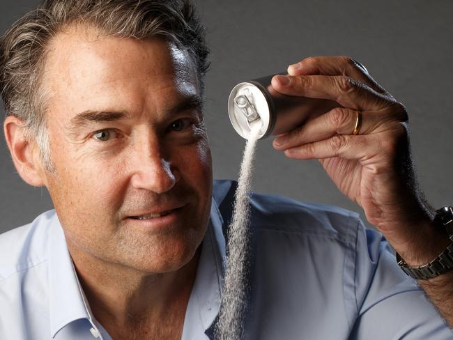 18/3/2020 2020 Australian of the Year, ophthalmologist James Muecke, with evil sugar. Picture MATT TURNER.