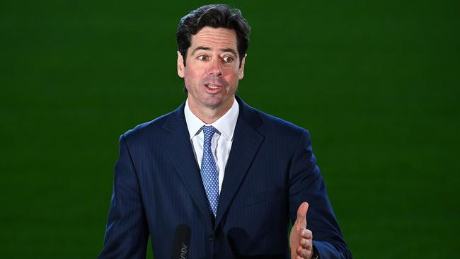 AFL boss Gillon McLachlan says change is coming, but not everyone is excited for it. Picture: Getty Images