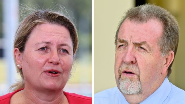 Ipswich mayor Teresa Harding and councillor Paul Tully.