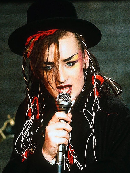 Boy George performing with Culture Club during its heyday in the ’80s.