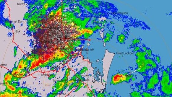 Lightning strikes and storm activity across the South East on Wednesday night. Picture: Anthony Cornelius Meteorologist/Facebook