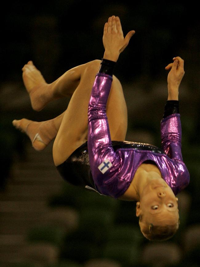 Annamari Maaranen from Finland. Day 2 World Gymnastic Championship, 2005.