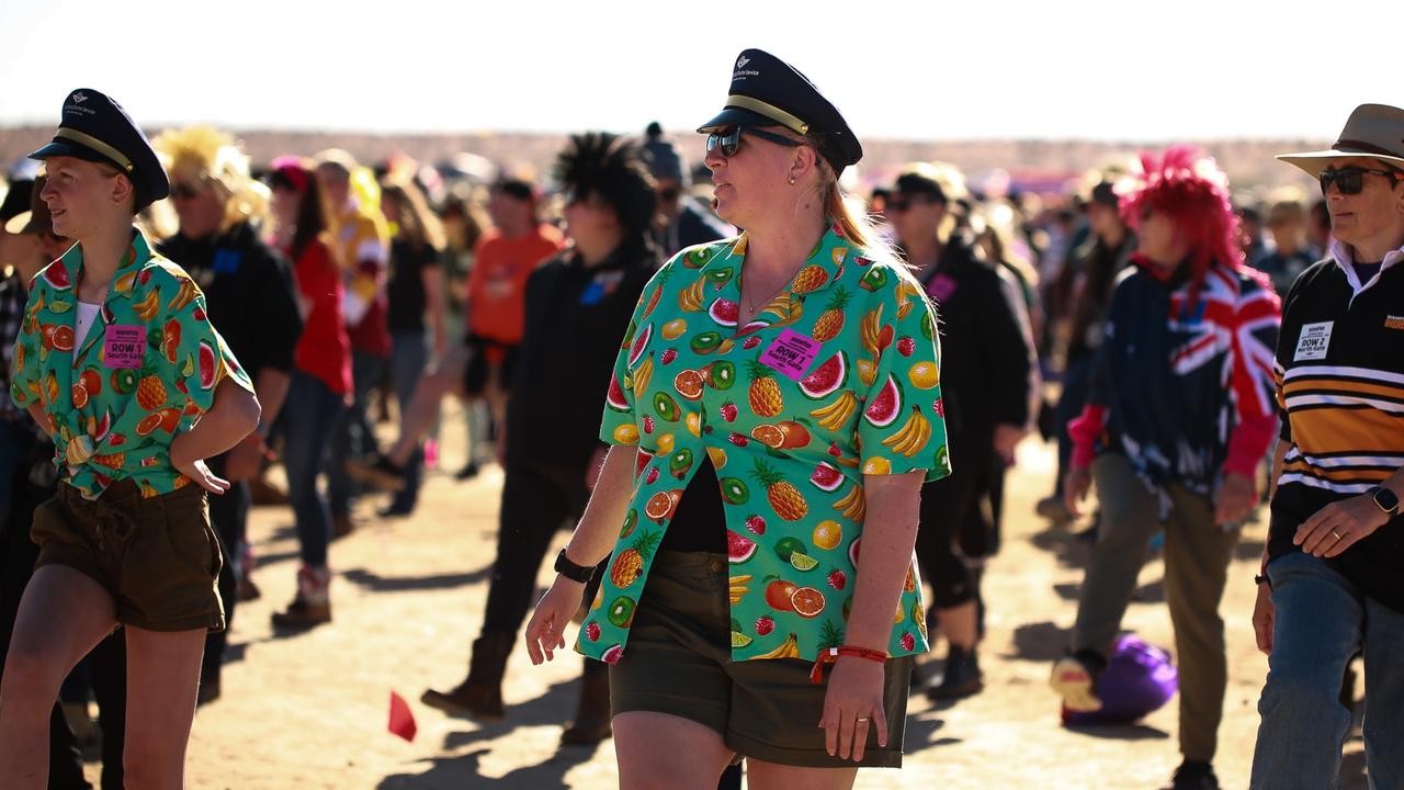 The world record attempt for the Nutbush at Big Red Bash 2023. Photo: Danica Clayton