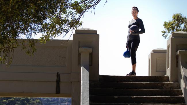 Registered personal trainer Jessica Cross of Sportif Personal Training, pictured at Balmoral Beach, is upset with the number of unregistered personal trainers flouting Mosman Council’s licensing system. Picture: Jenny Evans