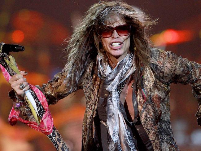 Aerosmith frontman Steven Tyler suffered vocal injuries last year. Picture: MARC ROBERTSON.