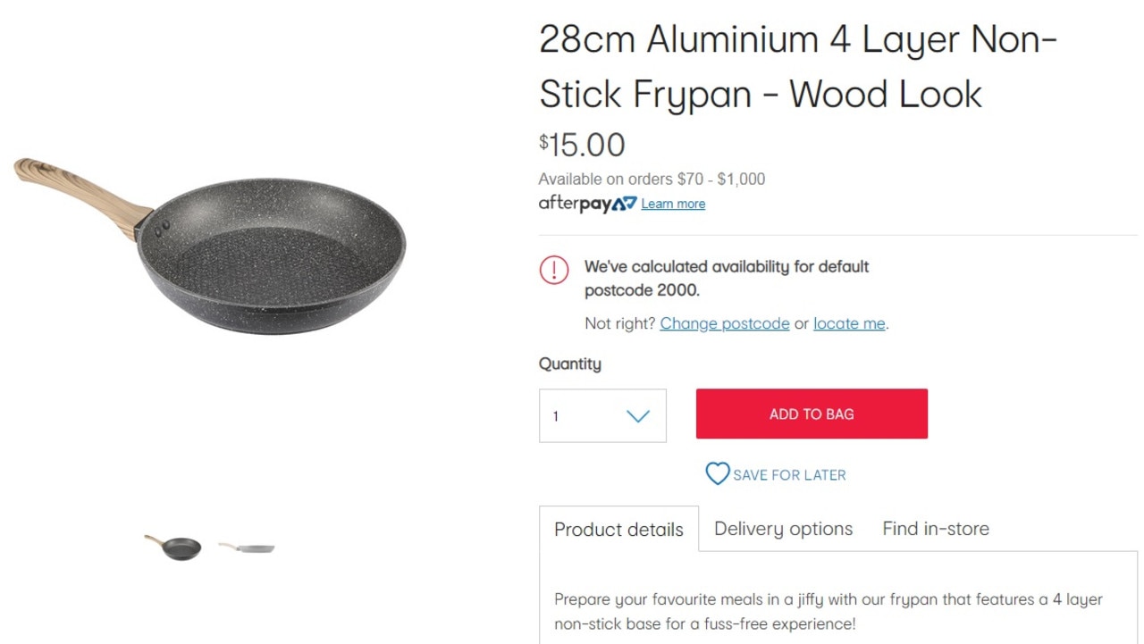 Kmart deals fry pan