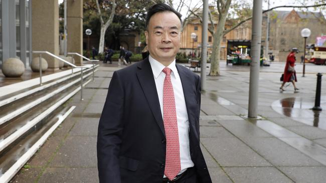 Chau Chak Wing leaves the Federal Court in Sydney on Tuesday. Picture: AAP