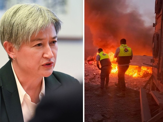 Australian Foreign Minister Penny Wong has called for Australians to leave Lebanon. Picture: NewsWire/AFP