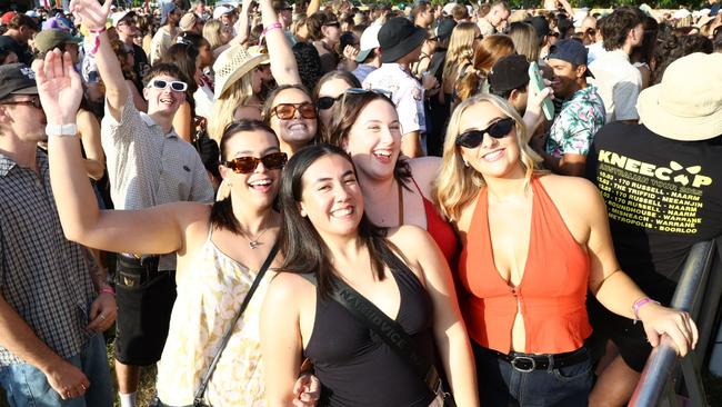 Crowds at BASSINTHEGRASS 2025 on May 17 at Mindil Beach. Picture: Pema Tamang Pakhrin