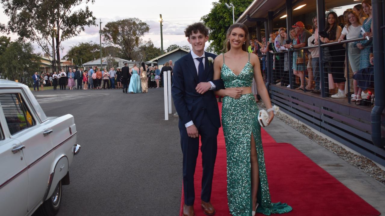 Kiana Low and Isaac McDonnell at Dalby State High School's Formal 2022