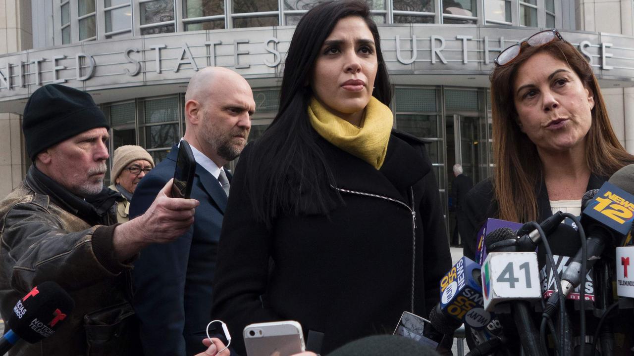Ms Coronel with lawyer Michelle Gelernt outside the US Federal Courthouse in Brooklyn, New York. Picture: Don Emmert/AFP