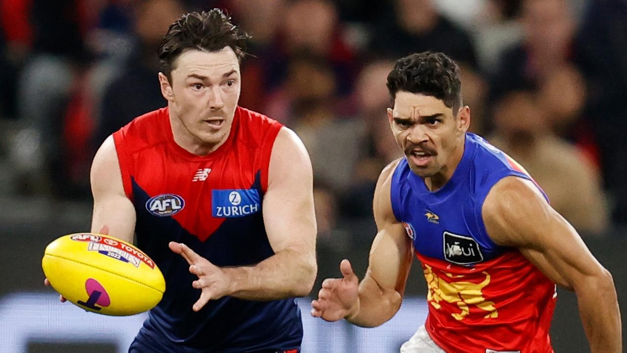 Michael Hibberd has won back his spot in the Demons’ best 22. Picture: Michael Willson/AFL Photos via Getty Images