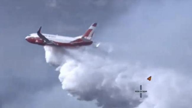 A Boeing 737 fire fighting aircraft sent from NSW to help in Western Australia. 