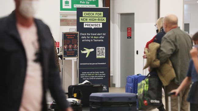 An interstate worker was caught after trying to flee at Melbourne Airport. Picture: Nikki Davis-Jones