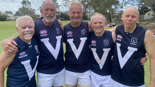 Players from the Vic Metro Over 65s B team.