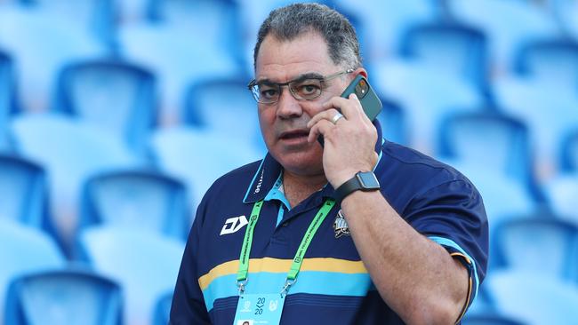 Titans culture chief Mal Meninga wants to bring Tesi Niu to the Gold Coast. Picture: Chris Hyde/Getty Images