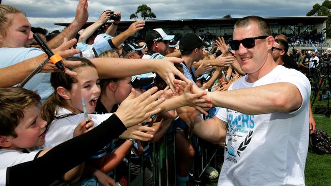 The Sharks skipper has plenty of people on his side. Pic: Gregg Porteous.