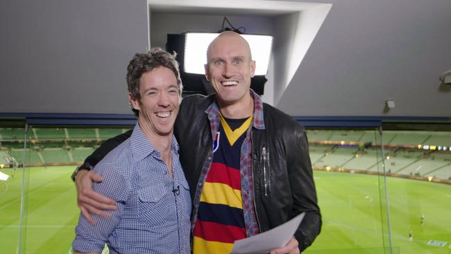 Robert Murphy and Ryan Fitzgerald. Picture: Fox Footy.