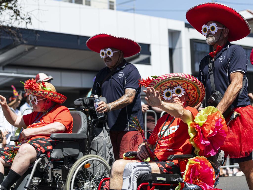 Murphy's Creek Chilli Festival float in the Grand Central Floral Parade of the Carnival of Flowers, Saturday, September 21, 2024. Picture: Kevin Farmer