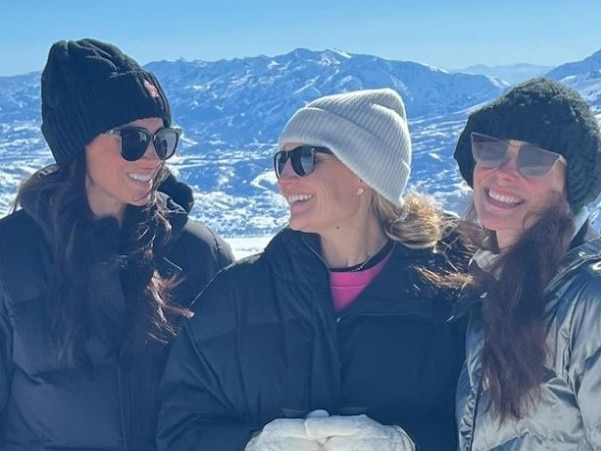 Meghan Markle enjoyed a snowy getaway with her gal pals. Photo: Heather Dorak / Instagram