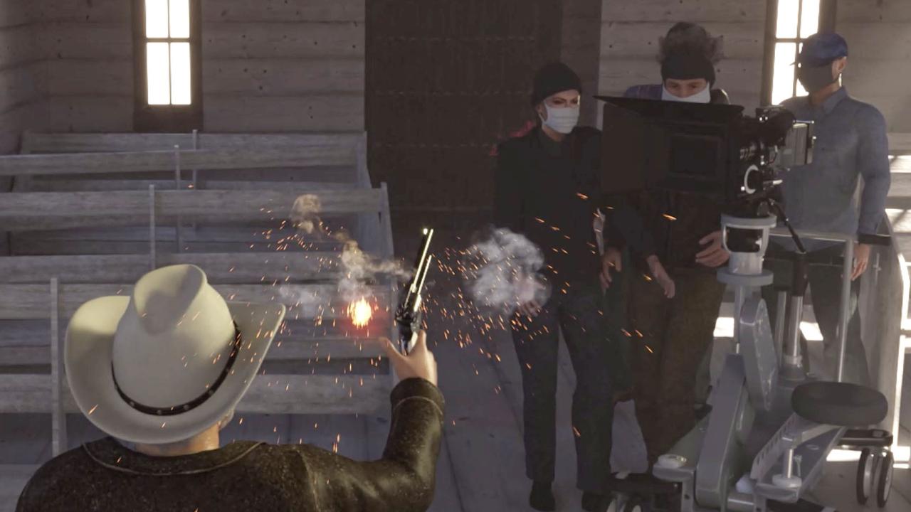 A CGI re-enactment of the fatal Rust shooting released by Hutchins’ family.