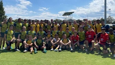 The Junior Wallabies squad at the conclusion of the camp. Pic: Supplied