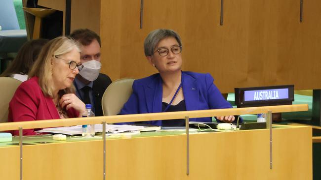 Foreign Minister of Australia, Senator Penny Wong attends the United Nations in New York. Picture: Supplied