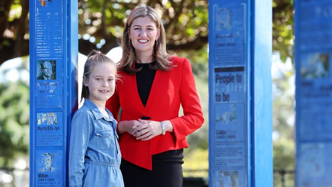 Malia Knox with Attorney-General Shannon Fentiman.