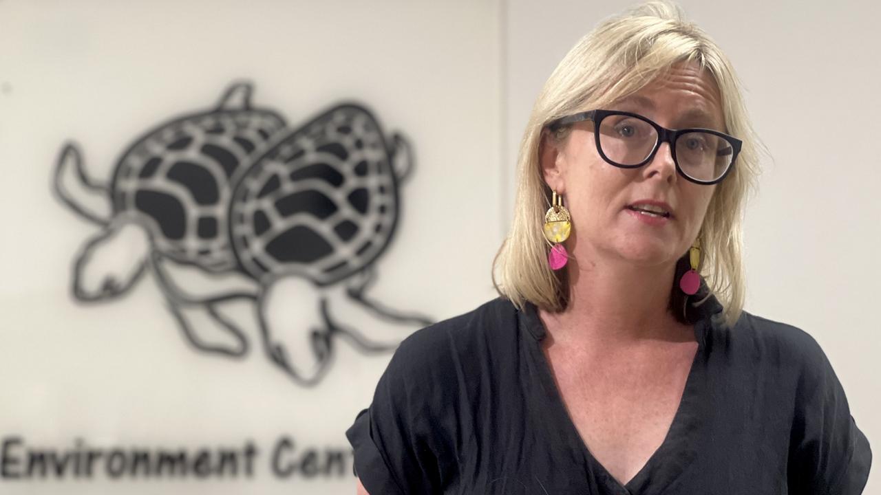 Darwin, NT, 11/2/25: Environment Centre Northern Territory (ECNT) executive director Kirsty Howey said cuts to environmental groups signalled a government scared of scrutiny. Picture: Fia Walsh.