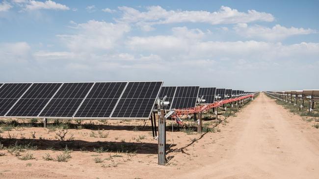 A solar field in West Texas. Picture: Cengiz Yar