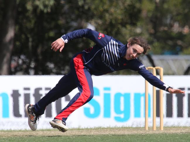 Palm Beach Currumbin v Mudgeeraba first grade Cricket Match played at PBC.  PBC PLayer NoMudgeeraba Player No2 Rhys FinnPic Mike Batterham