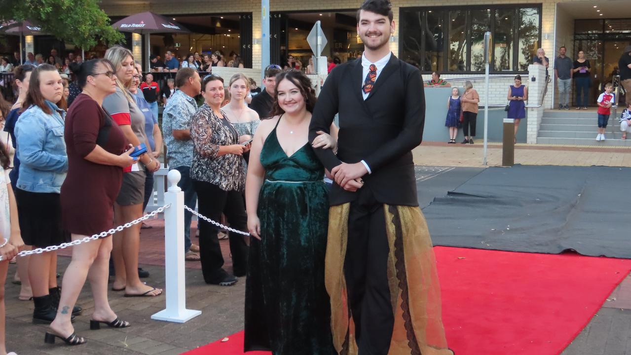 Students celebrating the Urangan State High School formal.