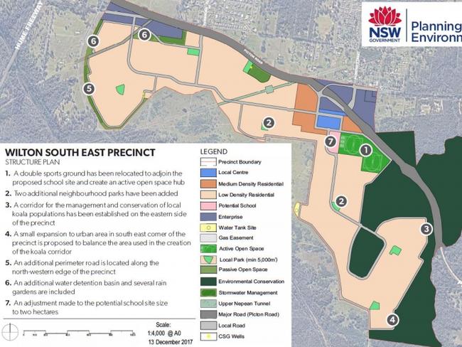 The final report released by the Department of Planning for the Wilton South East Precinct.